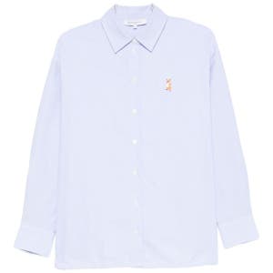 메종키츠네  셔츠 클리어 블루 PW00401WC50620334