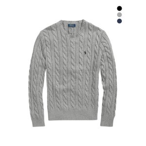 [폴로 랄프로렌] 폴로 랄프로렌 남성 꽈배기 라운드니트