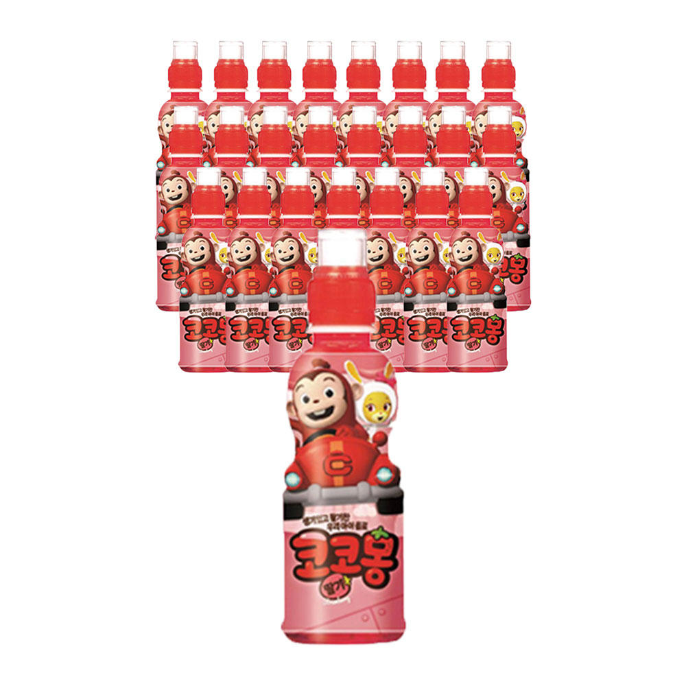 웅진 유기농 하늘보리 200ml 24개  웅진 코코몽 딸기  200ml  24개