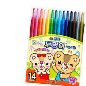 엠비아샵3 색연필 투명이 14색 108개입 미술재료 14색색연필 아동색연필 미술도구 아동미술재료 화방용품 색연필14
