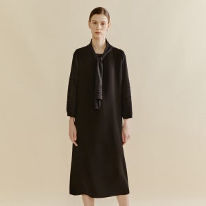 [아이잗바바] 모던 드레이프 블랙 드레스 (BLACK) BR9A0OP731