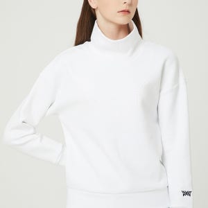 [PXG 공식 아울렛] 여성 겨울 퍼포먼스 하이 넥 긴팔 티셔츠 (화이트)