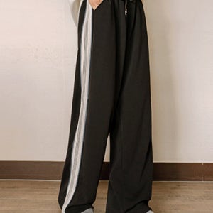 5DA32004HR_꾸안꾸 배색라인 투웨이 트랙팬츠[데일리,캐주얼,팬츠,원마일팬츠,이지팬츠,이지웨어,원마일웨어,밴딩팬츠,트레이닝팬츠,트랙팬츠,배색라인,테잎배색,테잎라인,밑단스트링,