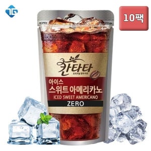 칸타타 아이스 파우치커피 스위트 아메리카노 제로 편의점커피 스위트아메리카노, 230ml