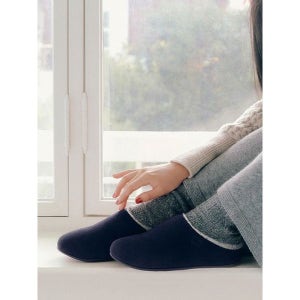 [핏플랍]  여성 크리시 시어링 슬리퍼 미드나잇네이비 FFSO2F962N2