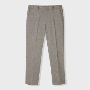 [에스티코] 글렌 체크 기모 팬츠 (베이지)