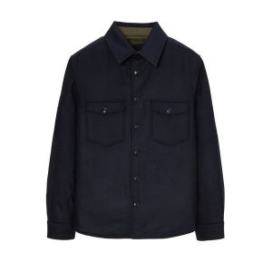 [마에스트로]  네이비 Sealup 직수입 단색 울혼방 양면캐주얼점퍼 MAJU2D413N2