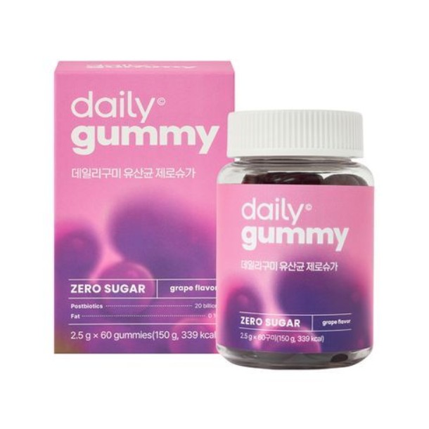 데일리 구미 유산균 제로슈가 2.5g x 60구미, 2개