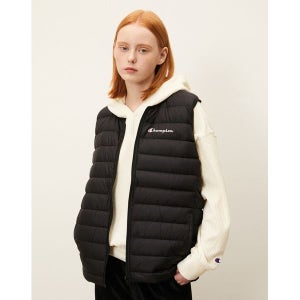 [챔피온]   Champion 남녀공용 한국별주경량다운 베스트 블랙 CKJU2F005BK