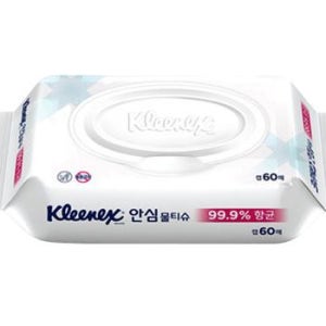 크리넥스 항균 안심물티슈 캡형60매