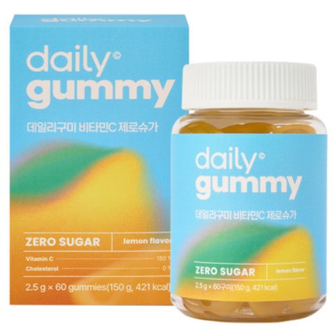 데일리 구미 비타민C 제로슈가 2.5g x 60구미, 1개