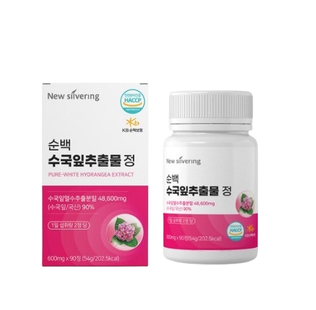순백 <b>수국잎 추출물</b>정 600mg x 90정, 1개