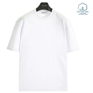 자바나스 남녀 익스트림 USA 코튼 티셔츠 | 퓨어 화이트 3351726-pure white