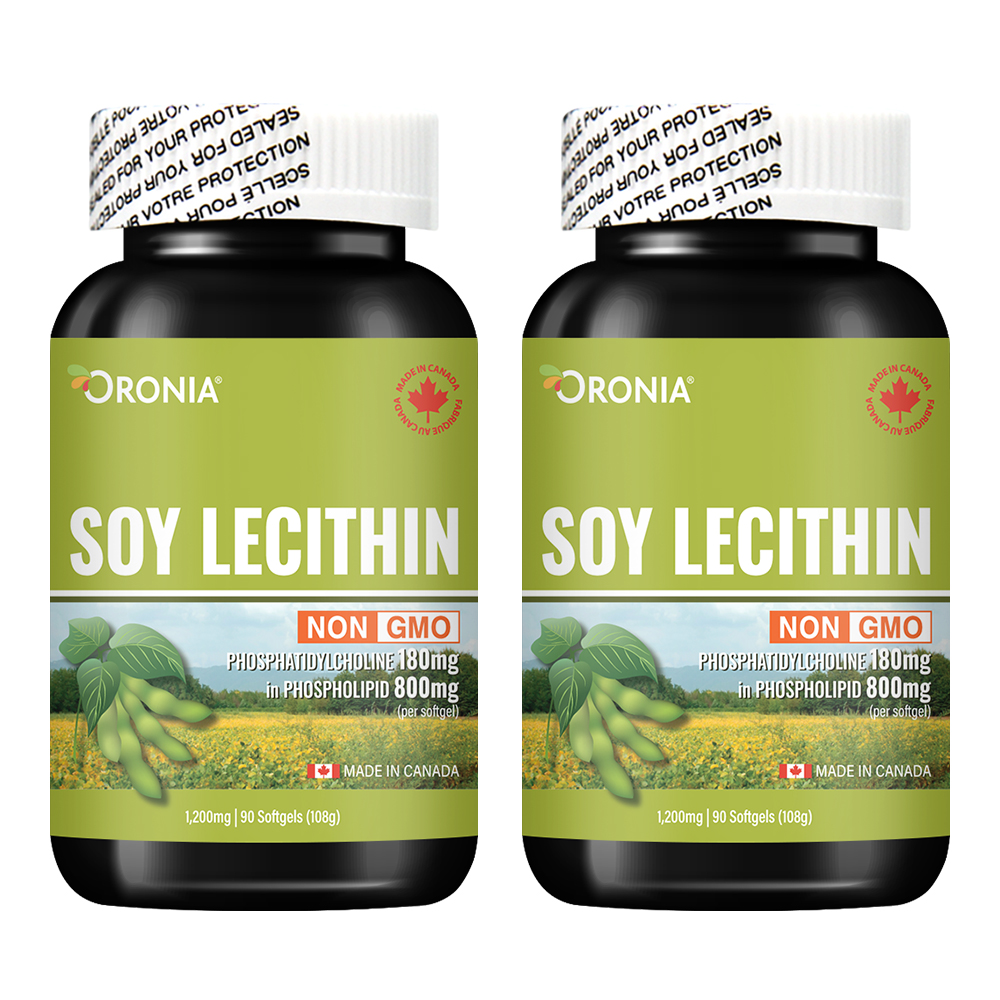 오로니아 <b>대두 레시틴</b> 1200mg x 90캡슐, 2개