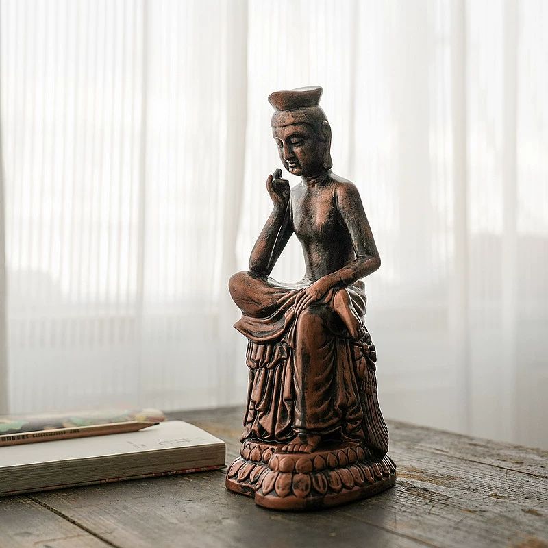 반가<b>사유</b>상 청동 미륵보살상 염화미소 부처님상 굿즈 <b>사유</b>의방