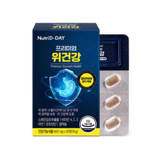 뉴트리디데이 <b>프리미엄 위건강</b> 600mg x 30정, 3개
