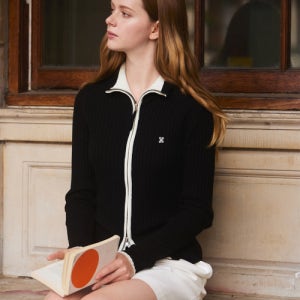 [폴뉴아] LINE TWO WAY ZIP UP KNIT [2COLOR] F23FWKN002