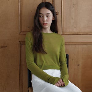 [38컴온커먼] [17차] Sheer Touch Long Sleeve (Olive)