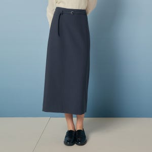 [JJ지고트] 벨티드 H라인 셋업 스커트 (GREY) GRAP0SK341