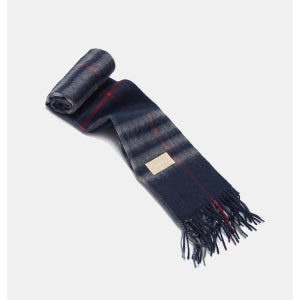 [할렌] wool classic check muffler (M008_navy) F6A2XX00907