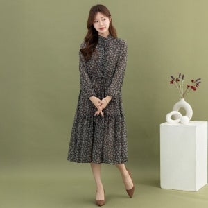 디얼마미  레이나 쉬폰 원피스 /마담 미시 중년 여성 빅사이즈 40대 50대