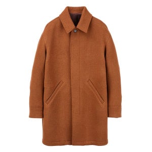 [알레그리]  브라운 Curly Boucle 오버핏 하프 코트 ARCO3D501W3