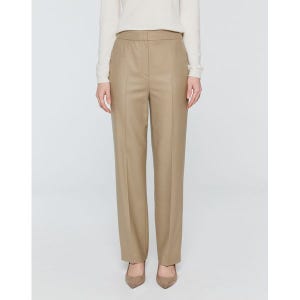 [질스튜어트뉴욕 우먼]  카멜 울혼방 스트레이트핏 슬랙스 팬츠 JSPA3D650CM