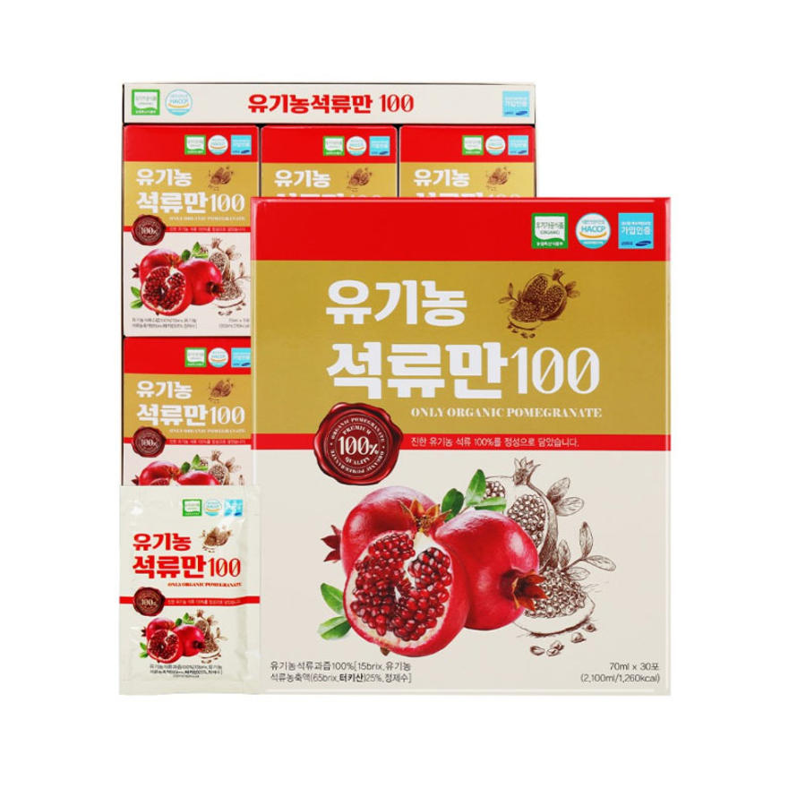 옻가네 유기농 <b>석류</b>만100 <b>석류</b>즙 여자를 <b>위한 석류</b> 70mlx30포 추석 설선물세트