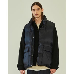 [헤지스]  HAZZYS HIS 남성 네이비 로키밸리 덕다운 베스트 HZJU3F804N3