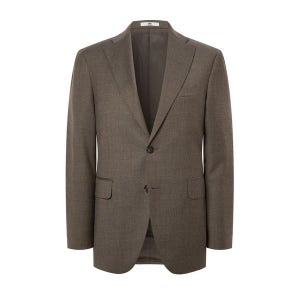 [닥스]  남성 브라운 멜란지 울혼방 FW 수트 자켓 DMSJ3D035W1