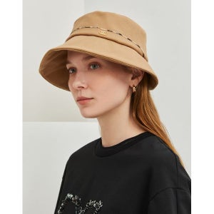[닥스레이디스] 카멜 라인배색 울 버킷햇 모자 DLHE3D807CM