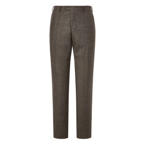 [닥스] 브라운 DEFLINO Pure Wool 노턱 팬츠 DMPA3D081W3