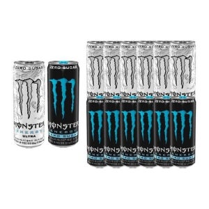 [셀러허브 식품] 몬스터 에너지 울트라 355ml 6개+제로슈거 355ml 6개 (총12개)