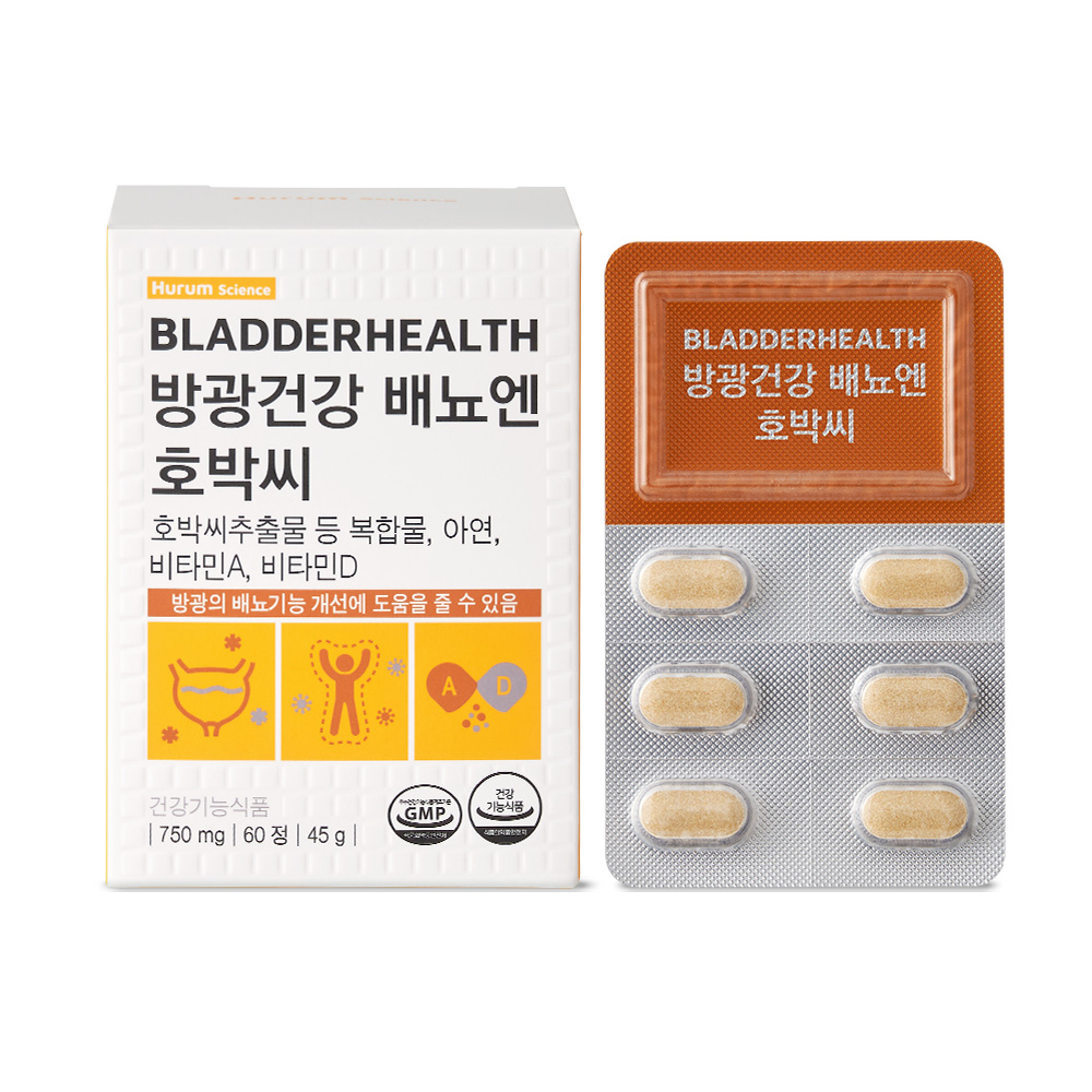 <b>휴럼</b> 방광건강 배뇨엔 호박씨 750mg x 60정, 1개