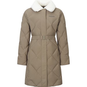 [디스커버리 공식몰] 여성 멜로즈 튜브 다운 롱패딩 (다크 베이지) DWDJ9I056-BGD [우먼,퀼팅,돕바,벤치파카,코트]