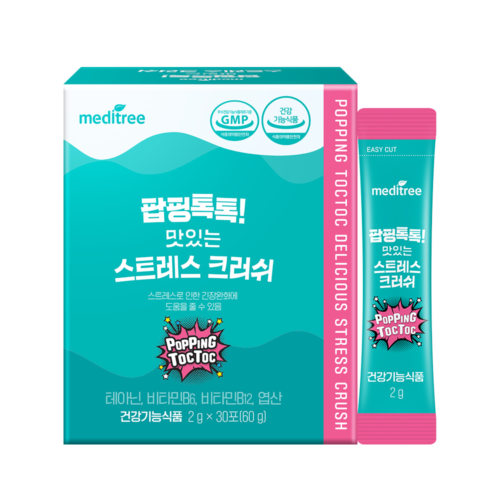 메디트리 팝핑톡톡 맛있는 스트레스 크러쉬 2g x 30포, 1개