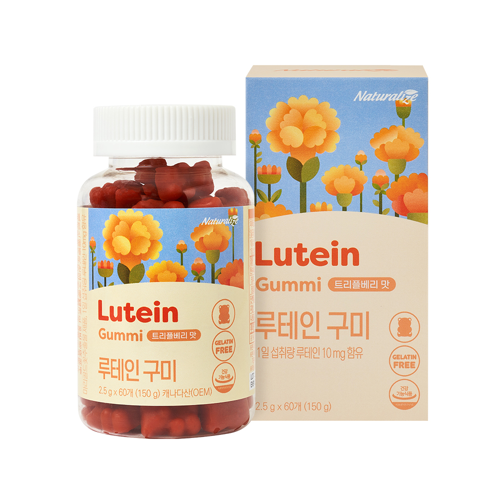 네추럴라이즈 <b>루테인 구미</b> 2.5g x 60구미, 1개