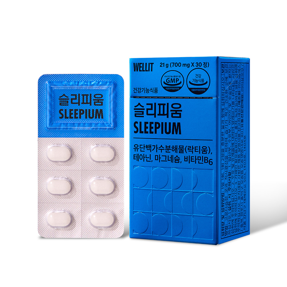 웰릿 <b>슬리피움</b> 700mg x 30정, 1개