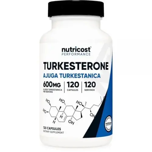 Nutricost Turkesterone 식이 보충제 600mg, 120캡슐 - 채식주의자, GMO 프리 및 글루텐