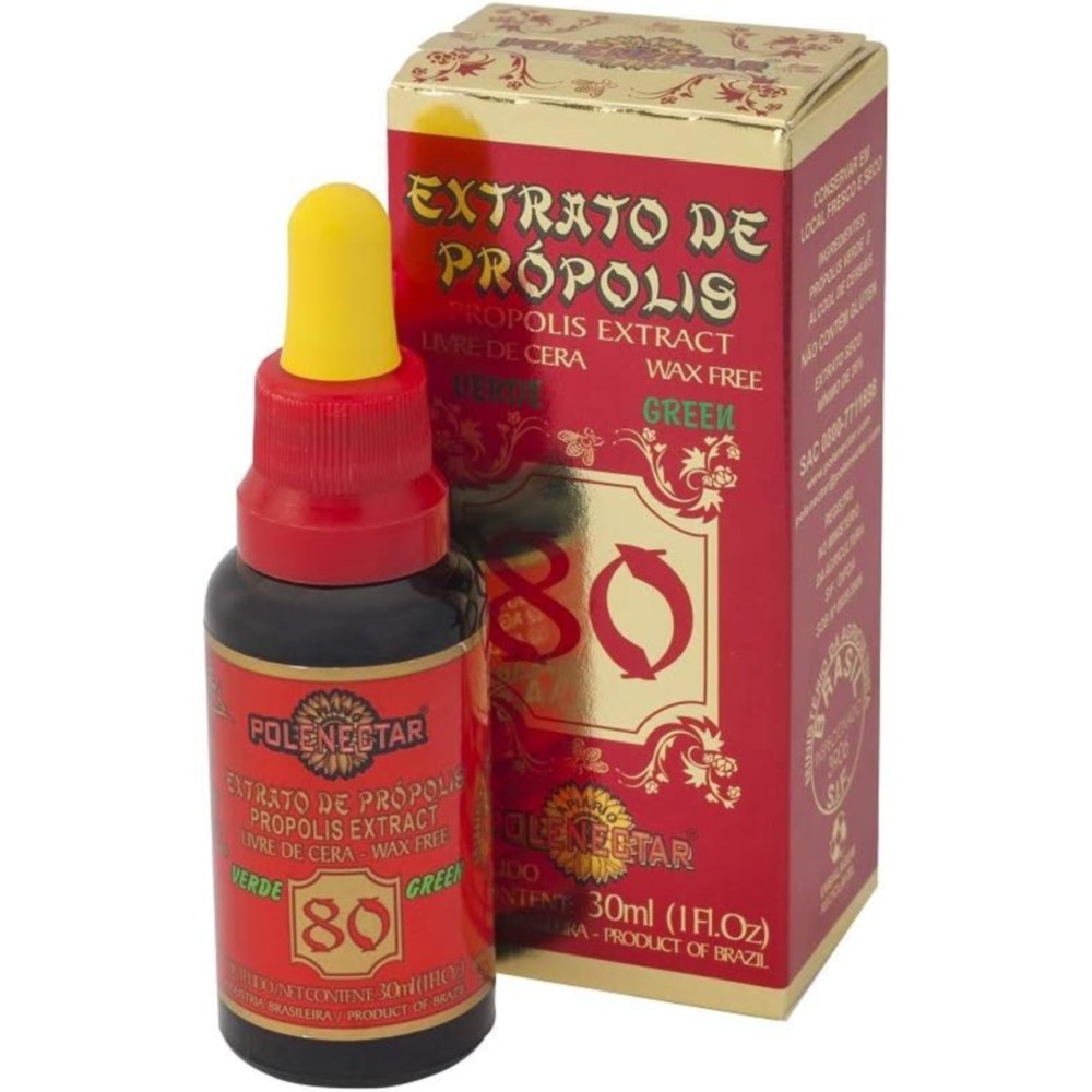 Polenectar <b>면역력</b> 프로폴리스 브라질 <b>그린비</b> 추출물 1병 폴리넥타르에서 왁스 80(30ml) 프리  1개
