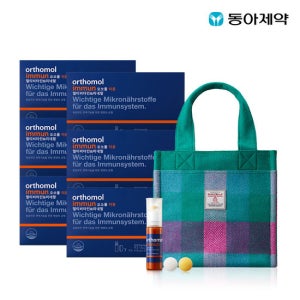 오쏘몰 이뮨 7일 6박스 + 100% 스코틀랜드 울 해리스트위드 쇼퍼백