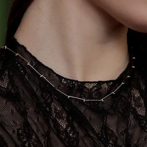 [티오유] SS019 Bone Chain Necklace