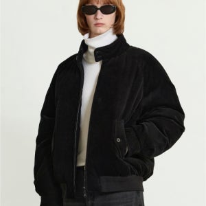 [티엔지티] European-goose Corduroy Herrington down Jumper (Black) TNJU5F205BK TNJU5F205BK