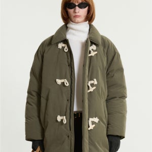 [티엔지티] European-goose Duffle Long Down Jumper (Khaki) TNJU5F207K2 TNJU5F207K2