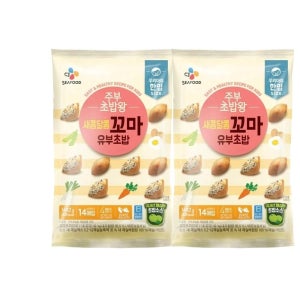 CJ 주부초밥왕 새콤달콤 꼬마 149.2g 149.2g 2개 유부 자취 한끼 야식 혼밥 간편식 주먹밥 아이들밥 비상식량 주부
