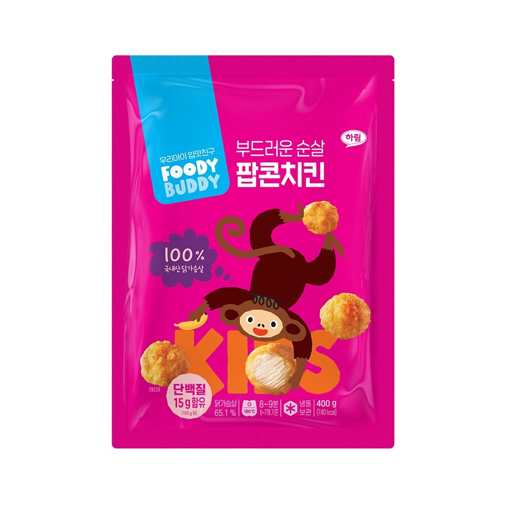 푸디버디 부드러운 순살 팝콘치킨 제품 이미지