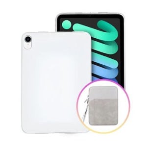 고품질 아이패드 에어 2 투명 젤리 케이스+수납형 태블릿 파우치 (WFK29VO)