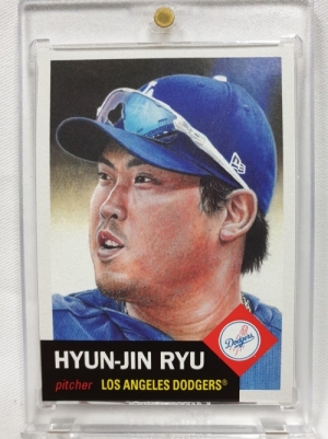 2019 Topps Living Set Card 탑스 리빙 세트 #205 류현진 LA 다저스 MLB 야구 카드