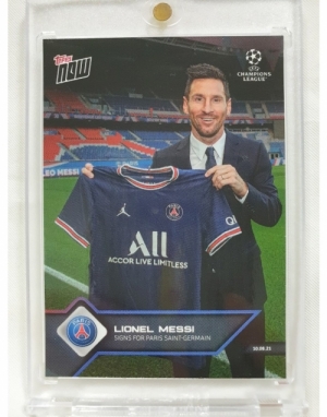 2021 TOPPS NOW Lionel Messi 탑스 나우 리오넬 메시 PSG 입단 기념 축구 카드