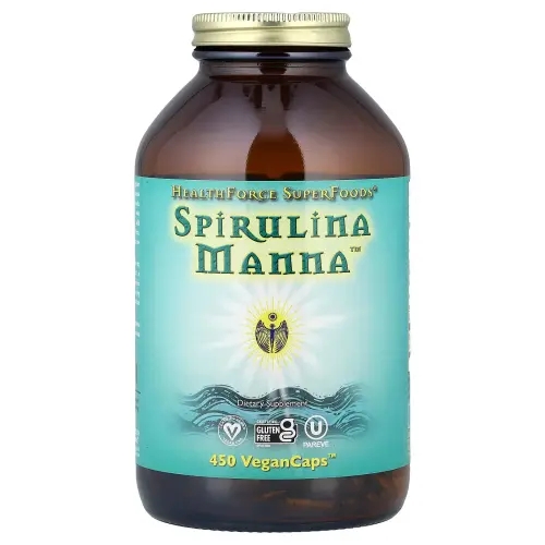 HealthForce Superfoods <b>스피루리나 만나</b> , 450 비건캡슐